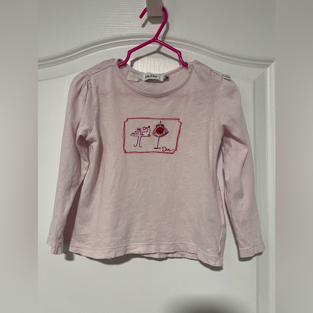 Baby Dior Pink Kids Shirt